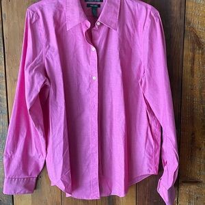 Ralph Lauren Hot Pink Collared Button-Up Shirt